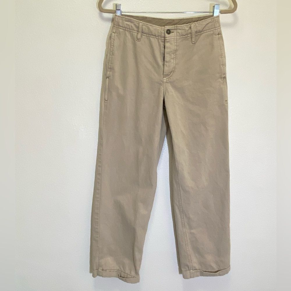 Free People - Straight Leg Cuffed Button Fly Jeans - size 24/0